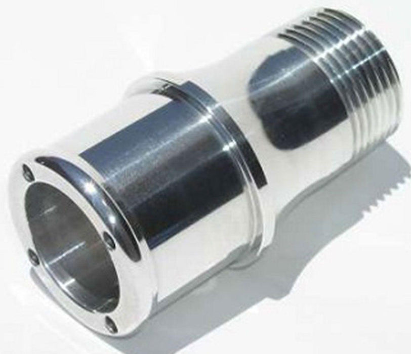 Meziere Inlet Fitting For 100 Series Electric Water Pumps Polished Finish (MZWP1150U)