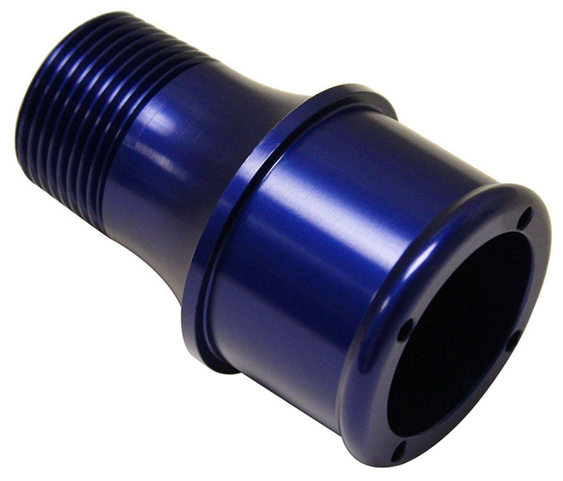 Meziere Inlet Fitting, For 100 Series Electric Water Pumps Blue Finish (MZWP1175B)