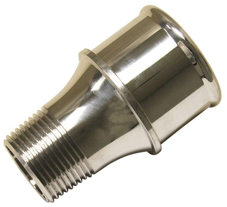 Meziere Inlet Fitting, For 100 Series Electric Water Pumps Polished Finish (MZWP1175U) MZWP1175U