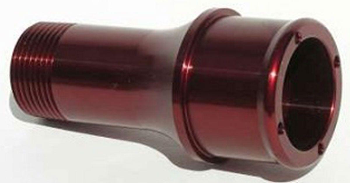 Meziere Inlet Fitting,Extended Length For 100 Series Electric Water Pumps Red Finish (MZWP2175R)