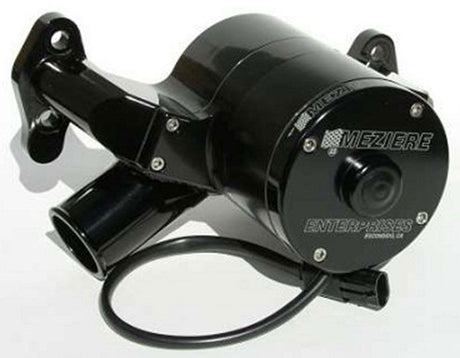 Meziere Electric Water Pump, Fits Small Block Chev, High Flow Style, Black Finish (MZWP301S) MZWP301S