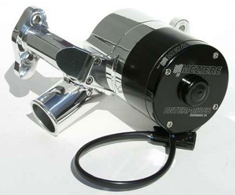 Meziere Electric Water Pump, Fits Small Block Chev, High Flow Style, Polished Finish (MZWP301U) MZWP301U