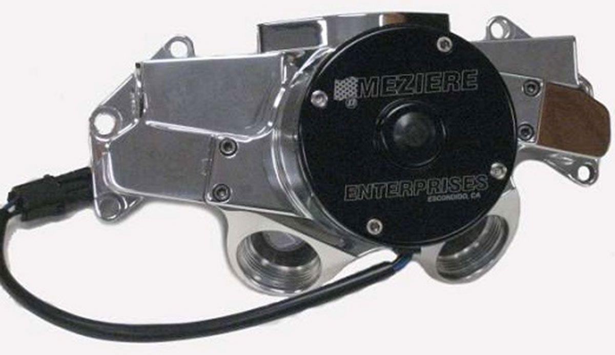 Meziere Electric Water Pump, Fits Big Block Chrysler, High Flow Style, Polished Finish (MZWP306U)