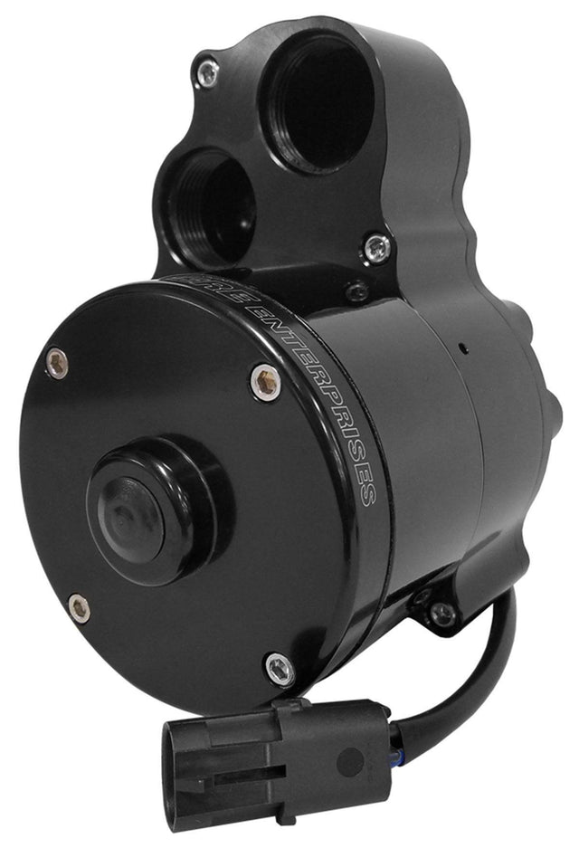 Meziere Electric Water Pump, remote mount inline, 1 in 2 out, Black Finish (MZWP337S) MZWP337S