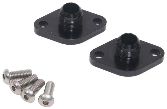 Meziere Block Adapters For Remote Pump System, Fits Big Block Chev (MZWP8012ANS) MZWP8012ANS