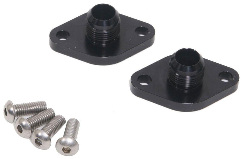 Meziere Block Adapters For Remote Pump System, Fits Big Block Chev (MZWP8012ANS) MZWP8012ANS