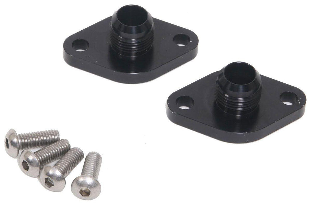 Meziere Block Adapters For Remote Pump System, Fits Big Block Chev (MZWP8012ANS)