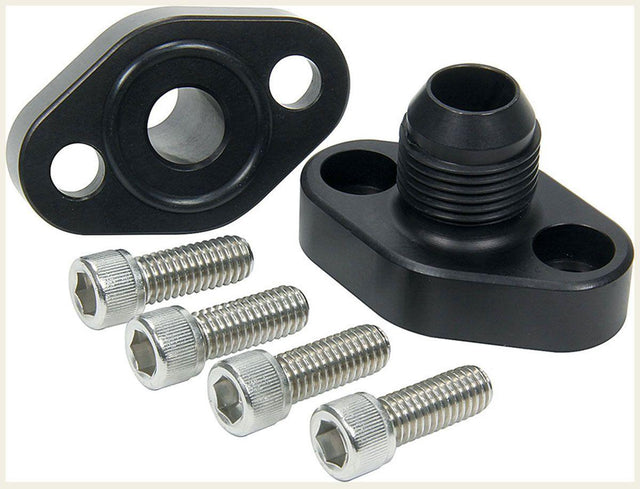 Meziere Block Adapters For Remote Pump System, Fits Small Block Chev (MZWP8116ANS) MZWP8116ANS