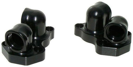 Meziere -12AN ORB Swivel Block Adapters, Black, Pair - Automotive - Fast Lane Spares