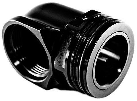 Meziere Swivel Outlet Fitting, LS Style, Black - Automotive - Fast Lane Spares