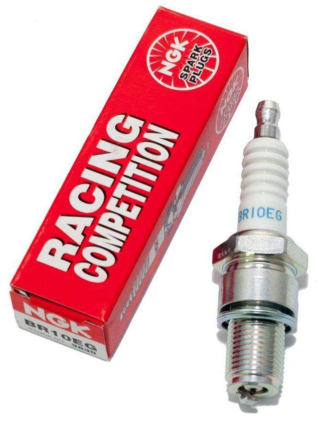 NGK BR10EG, Spark Plug, Racing, 14mm Thread, .750 in. Reach, 13/16 in. Hex, Gasket Seat, Resistor, Each (NGK-BR10EG) NGK-BR10EG