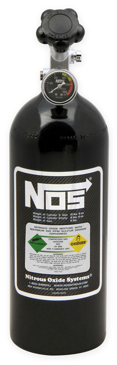 NOS Nitrous Bottle 5-lb - Black (NOS14730B)
