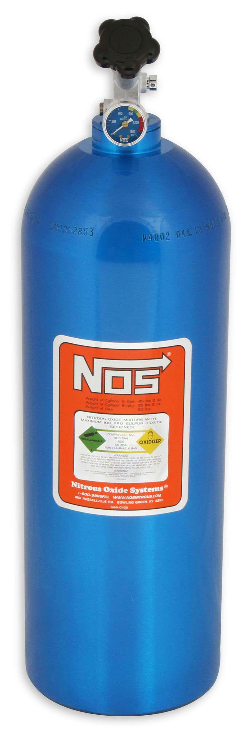 NOS Nitrous Bottle 20-lb. (Electric Blue) (NOS14760) NOS14760