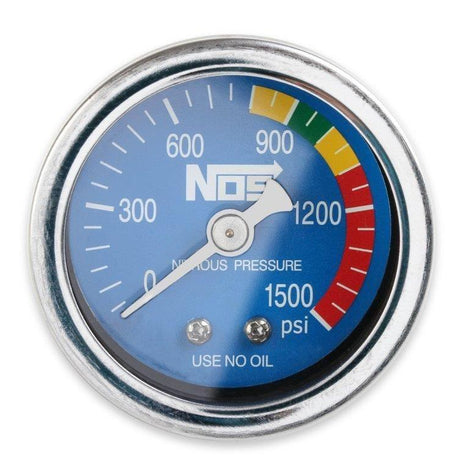 NOS 1-1/2" Nitrous Pressure Gauge, Blue (NOS15924)