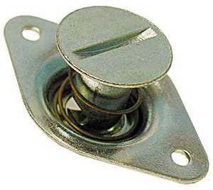 PANELfast 7/16 Slotted Head Self Eject Aluminium Button (PANEA6550) PANEA6550