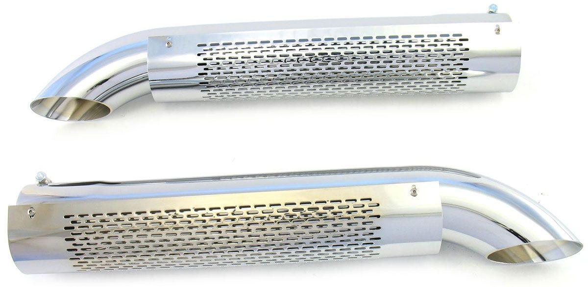 Patriot Chrome Shielded Side Exhaust Turnouts (PATH3824) PATH3824