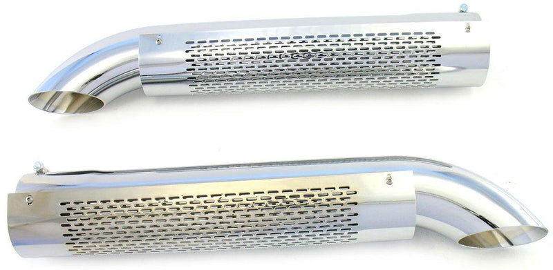 Patriot Chrome Shielded Side Exhaust Turnouts (PATH3824) PATH3824