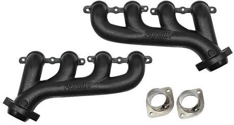 Patriot Black Finish Cast Tight Tuck Headers (PATH8097-B)