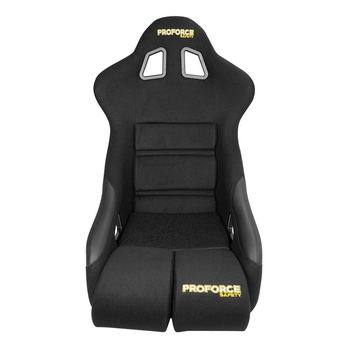 Proforce Racing Seat, FIA, Highback Bucket, Steel Frame, Black Velour, Each - PFS-RTS300