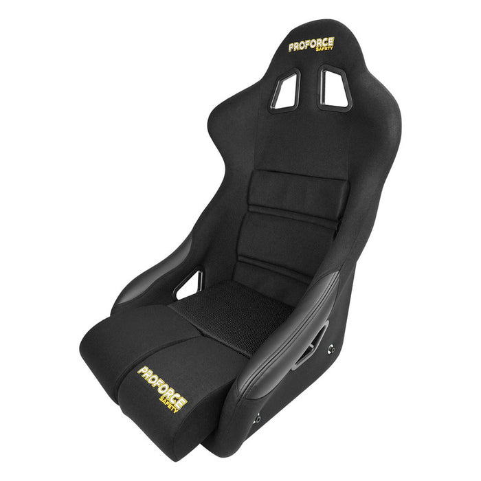 Proforce Racing Seat, FIA, Highback Bucket, Steel Frame, Black Velour, Each - PFS-RTS300