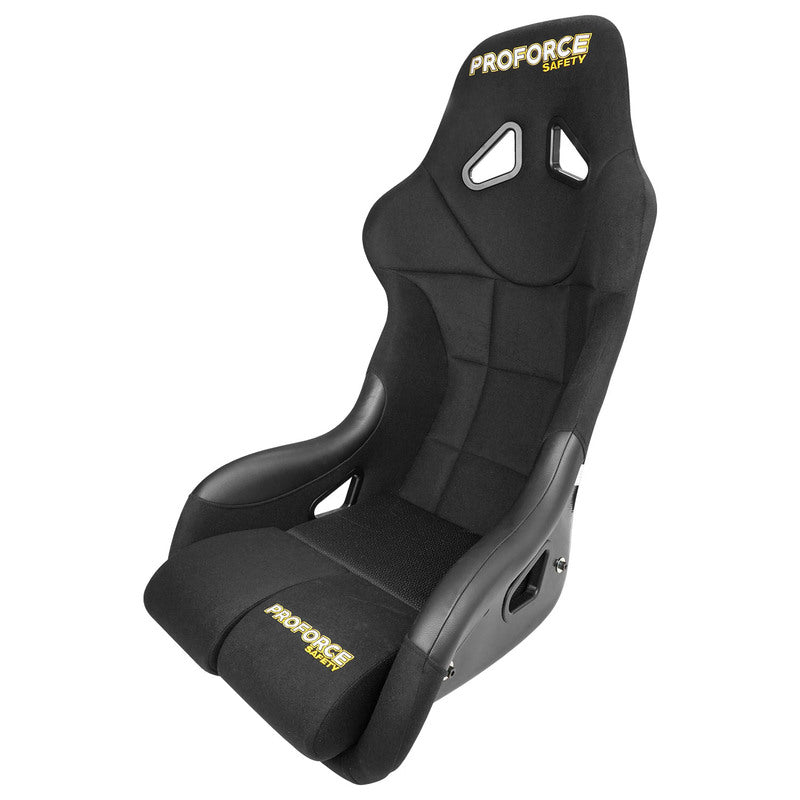 Proforce Racing Seat, FIA. Highback Bucket, Glass Fiber Reinforce Plastic Lightweight, Black Velour, Each - PFS-RTS600 PFS-RTS600
