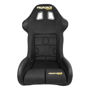 Proforce Racing Seat, FIA, Highback Bucket, Glass Fiber Reinforce Plastic, Black Velour, Each - PFS-RTS800