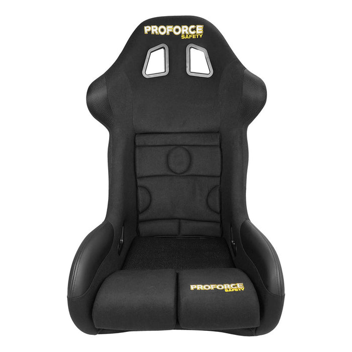 Proforce Racing Seat, FIA, Highback Bucket, Glass Fiber Reinforce Plastic, Black Velour, Each - PFS-RTS800