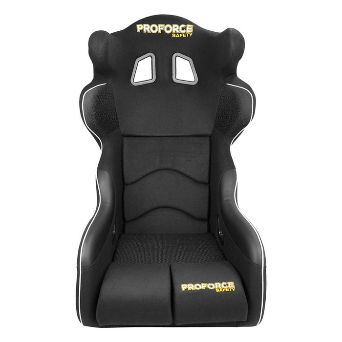 Proforce Racing Seat, FIA, Highback Bucket Competition, Glass Fiber Reinforce Plastic Lightweight, Black Velour, Each - PFS-RTS900