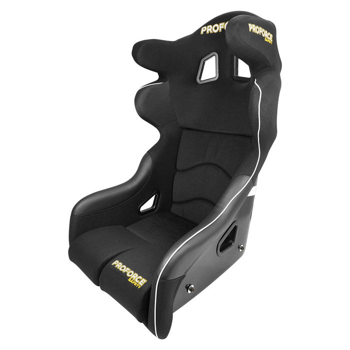 Proforce Racing Seat, FIA, Highback Bucket Competition, Glass Fiber Reinforce Plastic Lightweight, Black Velour, Each - PFS-RTS900