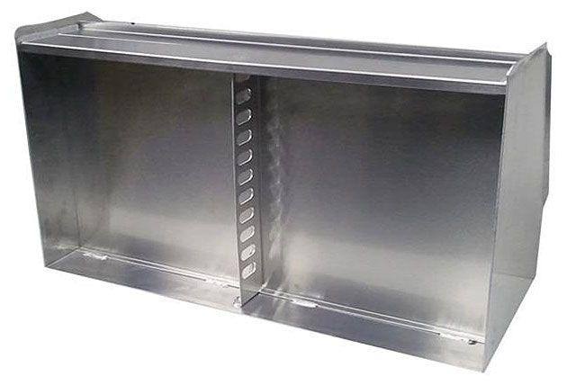 Pit Pal 2 Bay Wall Mount Helmet Shelf with Hanger 28.5"W x 12"H x 15"D (PIT-331) PIT-331