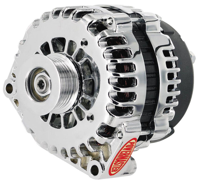 Powermaster Chrome GM Style AD Alternator (PM18302) PM18302