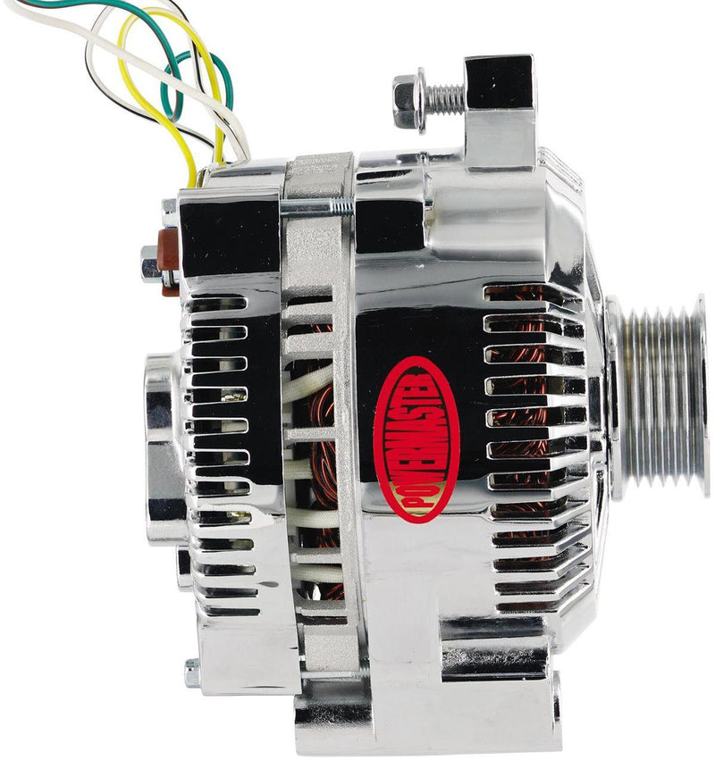 Powermaster Chrome Ford 3G Large Alternator (PM37759)