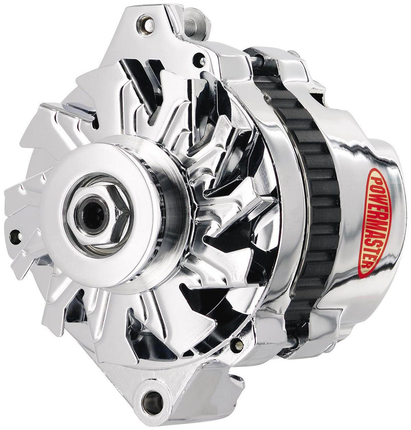 Powermaster Chrome GM/Chevy CS130 Style Alternator (PM378021) PM378021