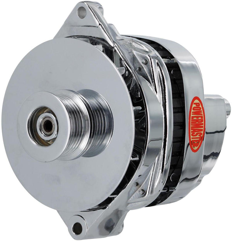 Powermaster Chrome GM/Chevy CS144 Style Alternator (PM37805) PM37805