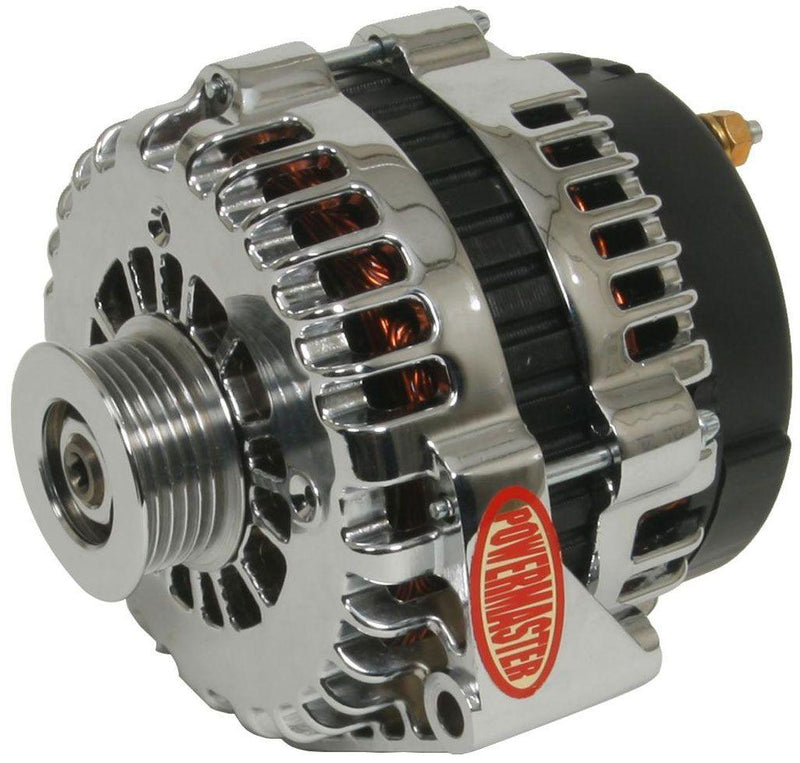 Powermaster Chrome GM Style AD Alternator (PM38237)