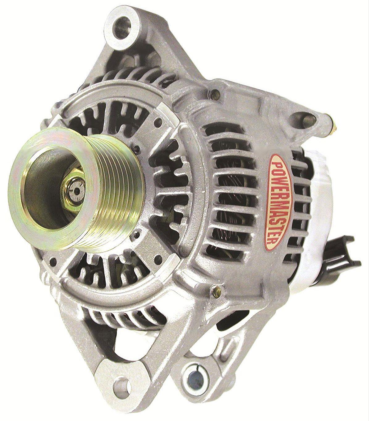 Powermaster 170 amp Denso Style 7 Groove Alternator, Natural Finish (PM433118) PM433118