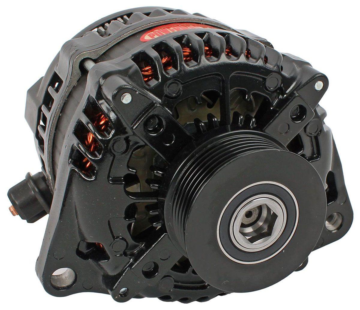Powermaster Black Finish Ford Mustang 2011-17 Alternator (PM51625) PM51625