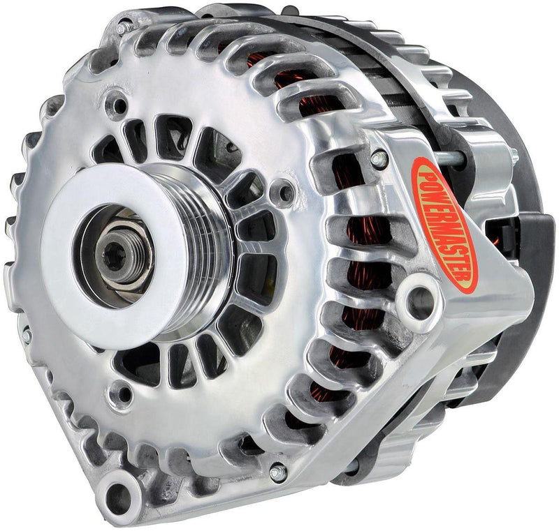 Powermaster Polished GM Style AD Alternator (PM68302) PM68302