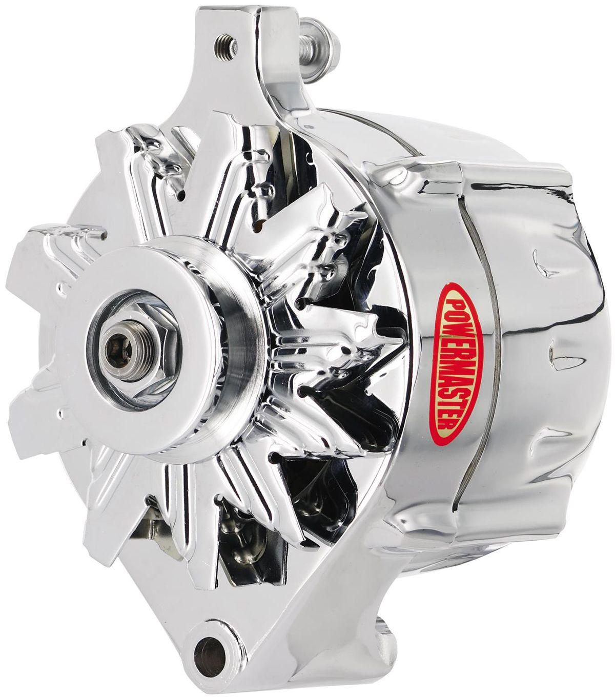 Powermaster Chrome Smooth Ford Alternator (PM8-37141) PM8-37141