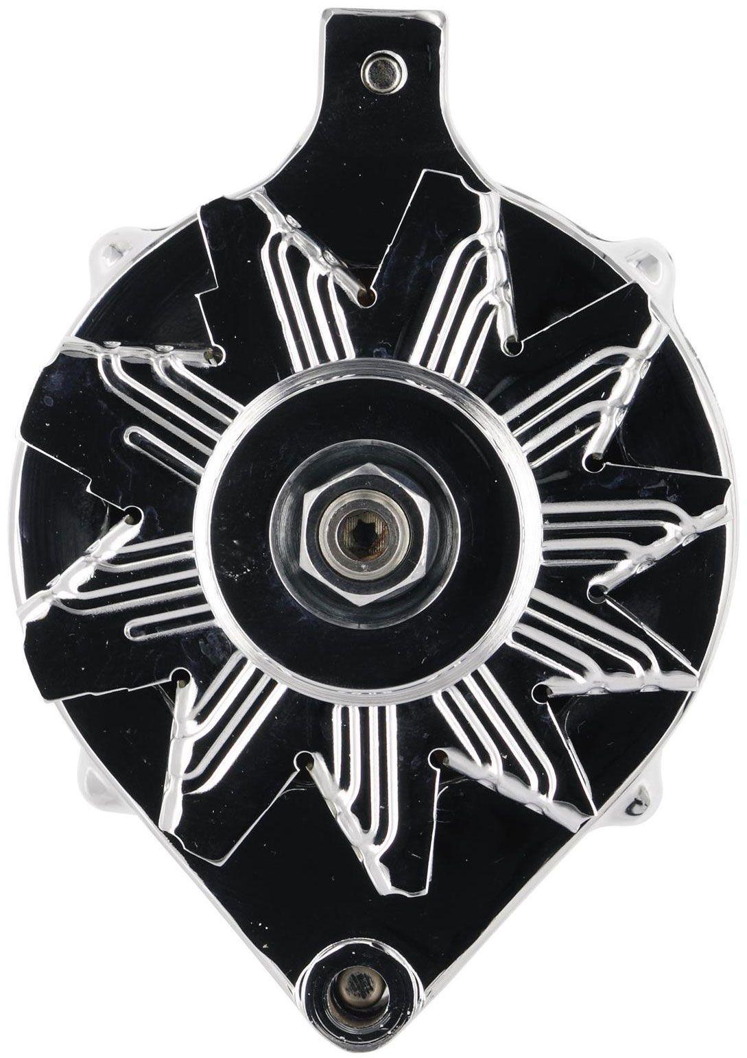 Powermaster Chrome Smooth Ford Alternator (PM8-37141)