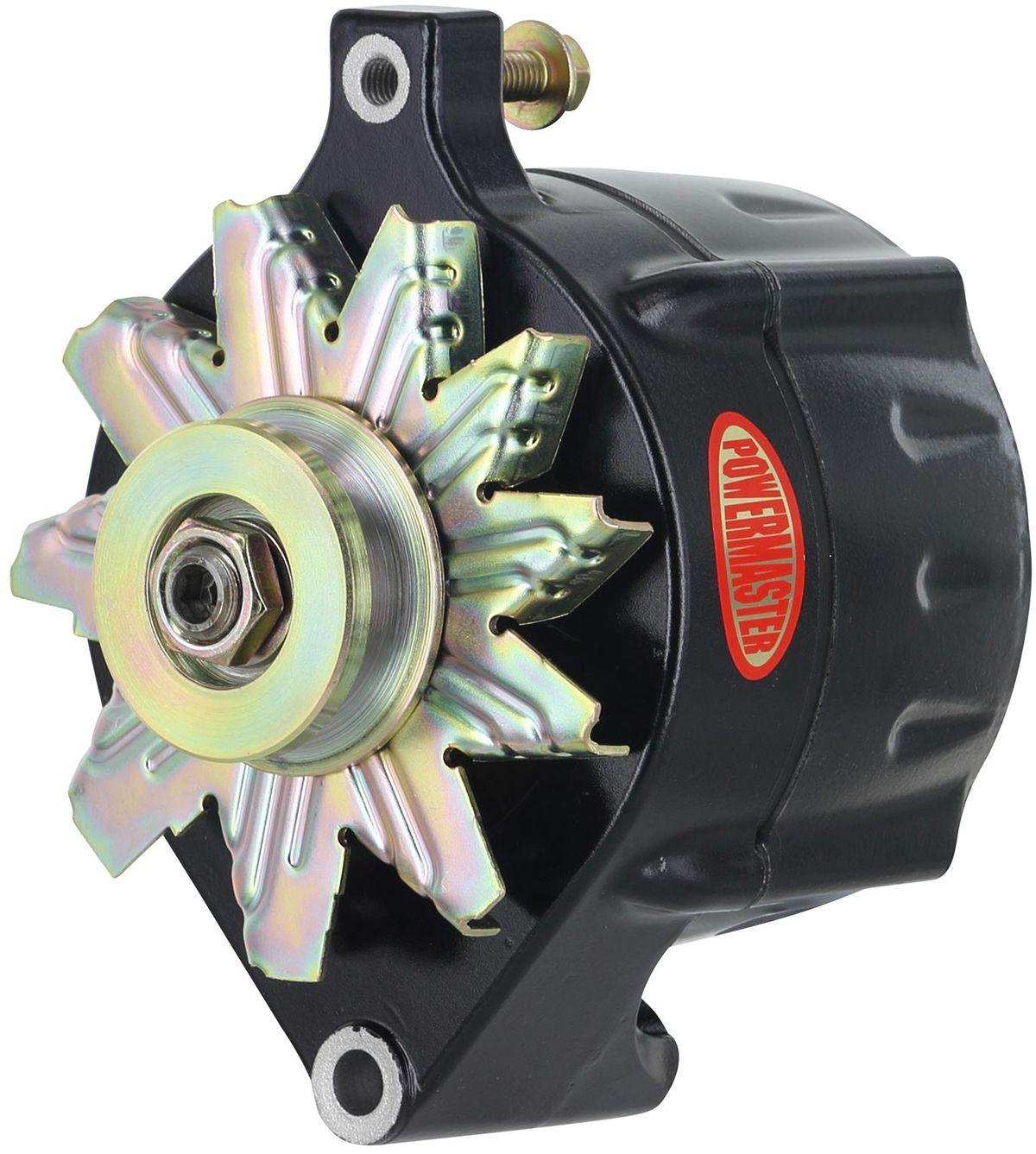 Powermaster Black Smooth Finish Ford Alternator (PM8-57101) PM8-57101