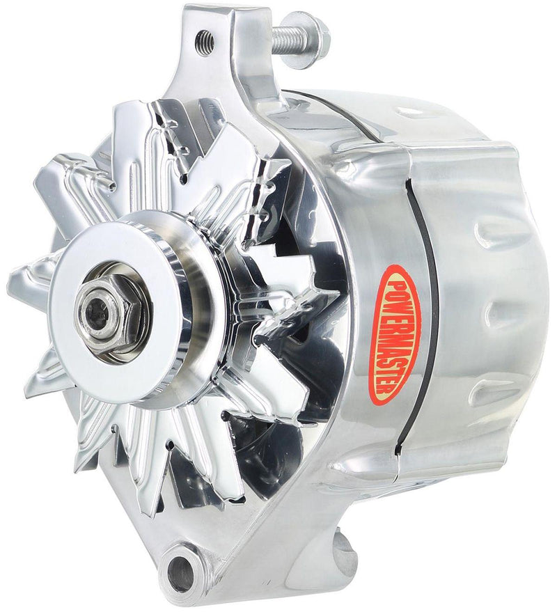 Powermaster Polished Smooth Ford Alternator (PM8-67141) PM8-67141