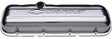 Proform Stamped Valve Covers with Chevrolet Logo (Short Style with Baffle) Chrome (PR141-114) PR141-114