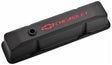 Proform Die Cast Valve Covers with Chevrolet Logo (Tall Style) Black Crinkle Finish (PR141-116) PR141-116