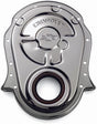 Proform Stamped Steel Timing Cover Chrome with Bowtie Logo (PR141-216) PR141-216