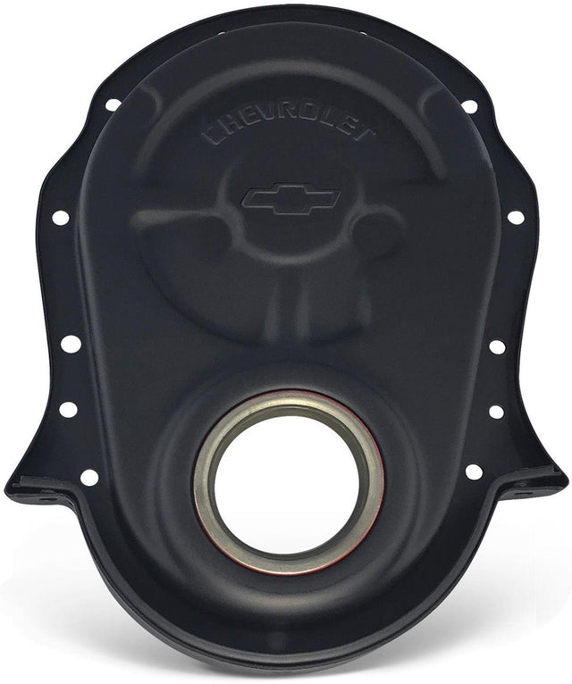 Proform Steel Timing Cover Black with Bowtie Logo (PR141-219) PR141-219