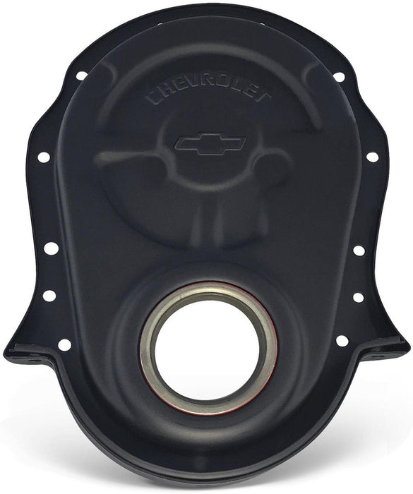 Proform Steel Timing Cover Black with Bowtie Logo (PR141-219)