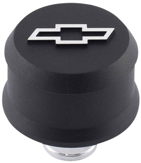 Proform Slant Edge Aluminium Valve Cover Breather Push-In Style - Black Crinkle (PR141-858) PR141-858