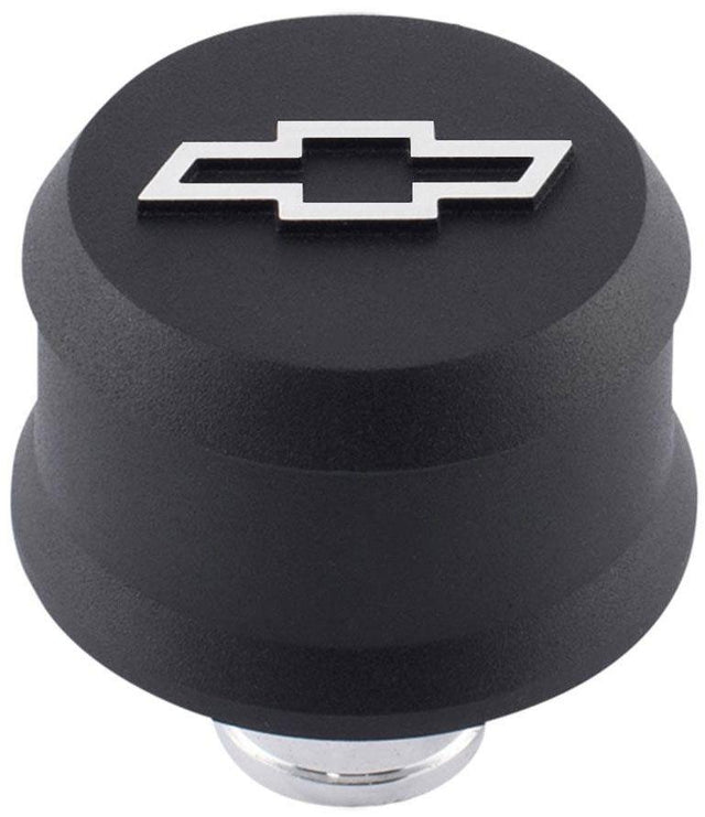 Proform Slant Edge Aluminium Valve Cover Breather Push-In Style - Black Crinkle (PR141-858) PR141-858