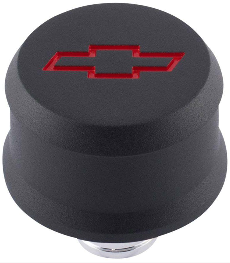 Proform Slant Edge Aluminium Valve Cover Breather Push-In Style - Black Crinkle (PR141-861) PR141-861